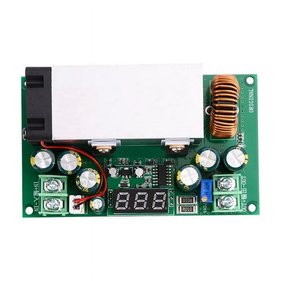DC-DC High Power 600W Adjustable Step-Down Power Supply Module with Voltage Display 12V-75V to 2.5V-50V Buck Converter