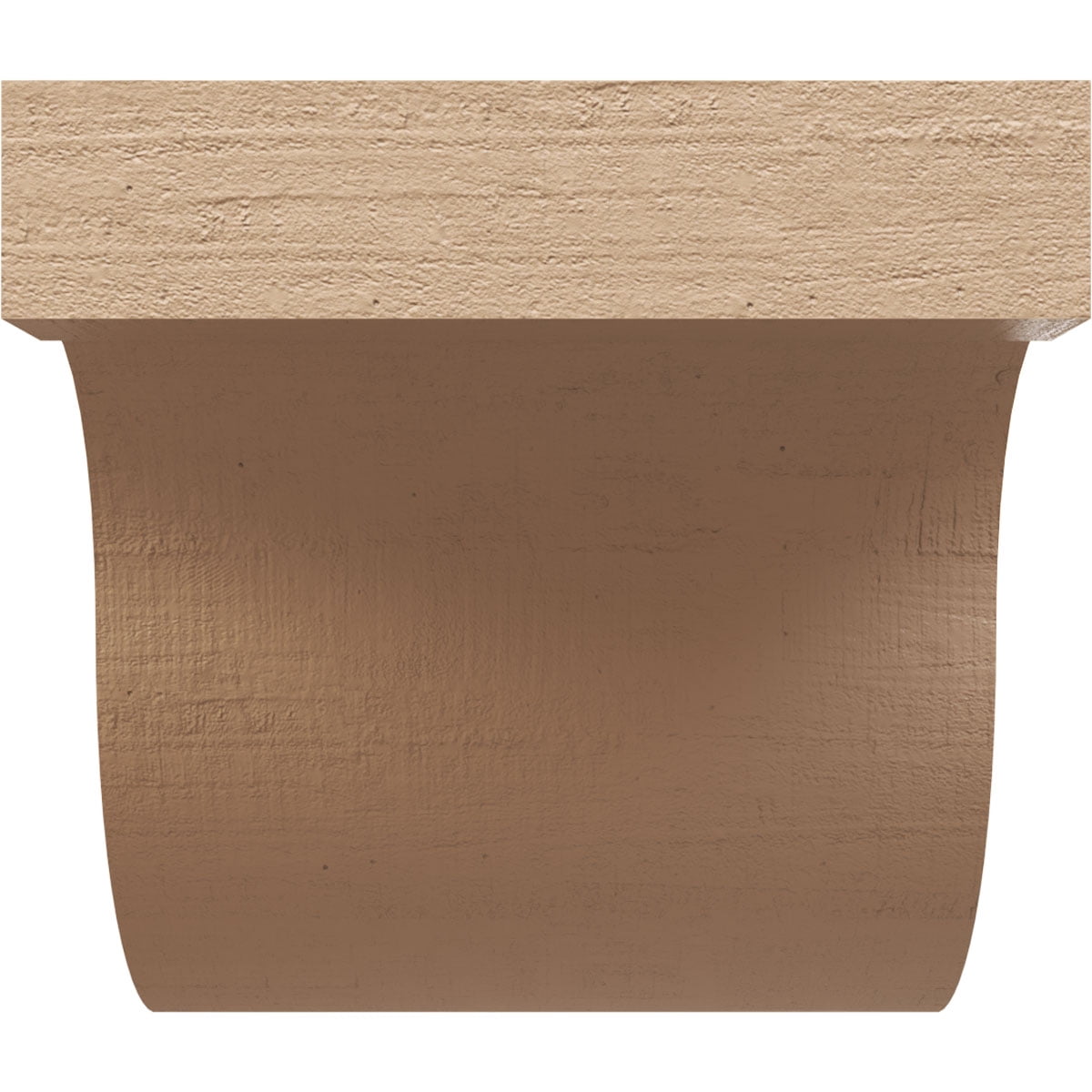 12"W x 12"D x 12"H Wide Del Monte Rough Cedar Woodgrain TimberThane Corbel, Primed Tan