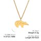 thumbnail image 1 of Cazador Animal Pendant Necklace for Women Girls Stainless Steel Tapirus Chain Necklace Jewelry Birthday Mother Day Gift 2023 New45-50cm Gao Jinjia LED, 1 of 2
