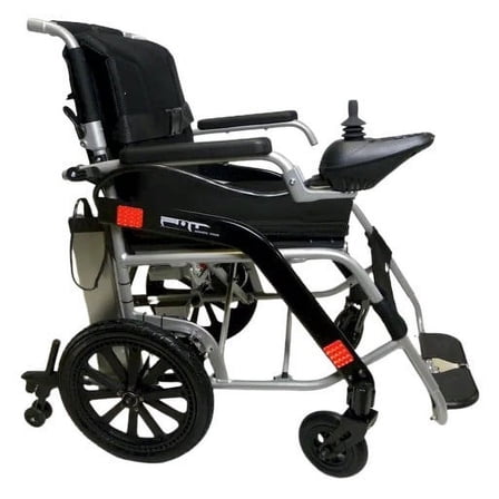 LightNfold Electric Folding Wheelchair – Lightweight 32 lbs, Adjustable Joystick, 30 Miles Range, 280 lbs Capacity, Foldable Power Chair