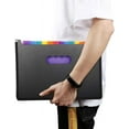 thumbnail image 5 of Document Folder A4 24 Pockets Expand File Folder Large Space Compartment Folder File Organizer A4 File Folder Box Accordion Folder for Home or Office Documents Zhivalor MZQ-0172, 5 of 5