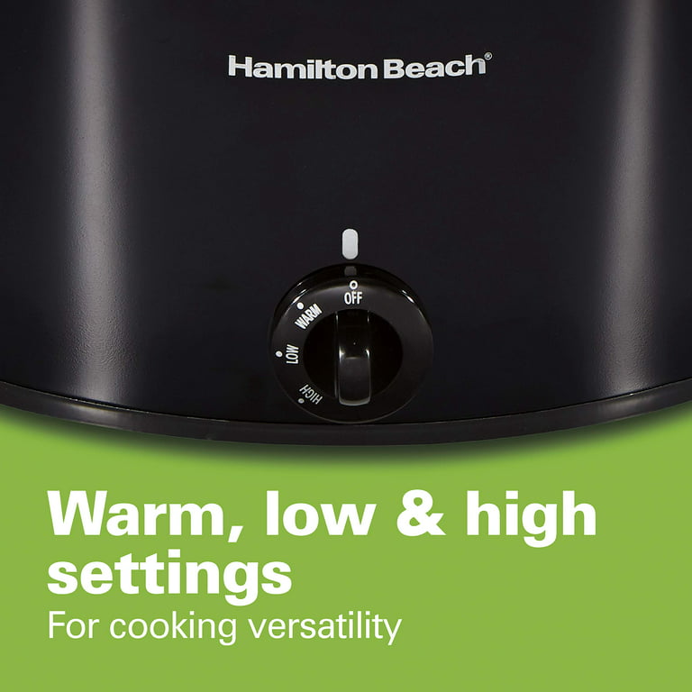 Hamilton Beach 33195 Extra-Large Stay or Go Slow Cooker, 10 Quart Capacity,  Black 