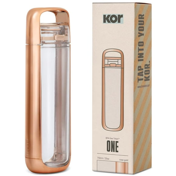 Botella KOR ONE Rose Gold 750 ml sin BPA reutilizable