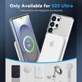 thumbnail image 4 of Dteck for Samsung Galaxy S25 Plus Case with 360° Rotatable Magnetic Stand, Compatible with Mag-Safe Military-Grade Protection Shockproof TPU+PC Matte Back Cover ,Clear, 4 of 6