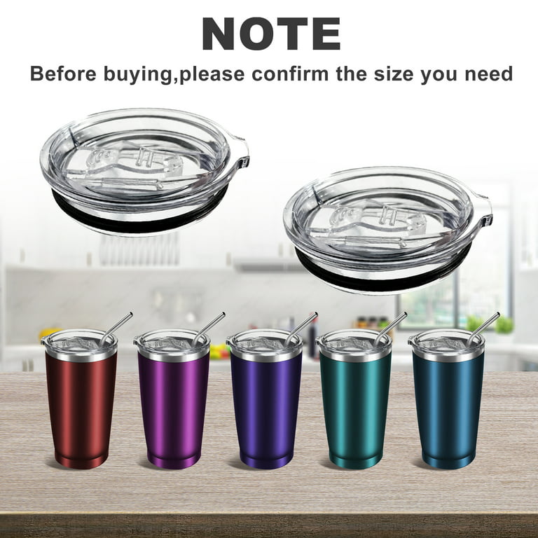 YiePhiot 20 oz Skinny Tumbler Replacement Lids Spill Proof Splash