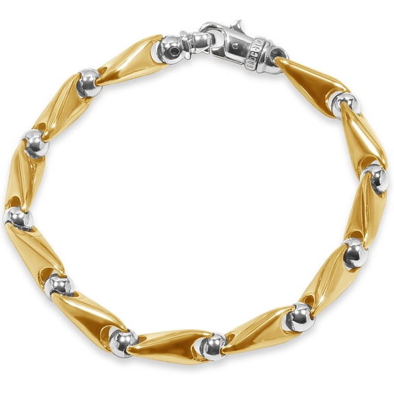 Pompeii Men's Seed Link 14k Gold (50gram) or Platinum (81gram) 7.5mm Bracelet 9.5" (,)