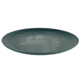 thumbnail image 5 of Mainstays 10.5 inch Round Plastic Etched Halloween Haunted House Plate, Teal, 5 of 7