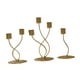 thumbnail image 3 of Candelabro 3x, decoración de mesa de año Nuevo, Mostrador de cocina, Club de Acción de Gracias, candelabro de granja Oro curvado, 3 of 9