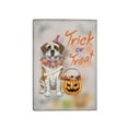 thumbnail image 2 of Trick or Treat Saint Bernard Funny Mummy Cosplay Pumpkin Candy Basket Travel Passport Wallet St Dog Lover PU Leather Passport Holder Cover - 12016, 2 of 5