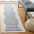 thumbnail image 2 of SAFAVIEH Montauk Amadine Striped Cotton Runner Rug, Ivory/Navy, 2'3" x 8', 2 of 8