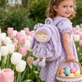 thumbnail image 5 of Gloveleya Preschool Doll for Girls 2-8 Year Old Girls Doll Lavender Purple Bunny Doll Pocket 11inches, 5 of 23