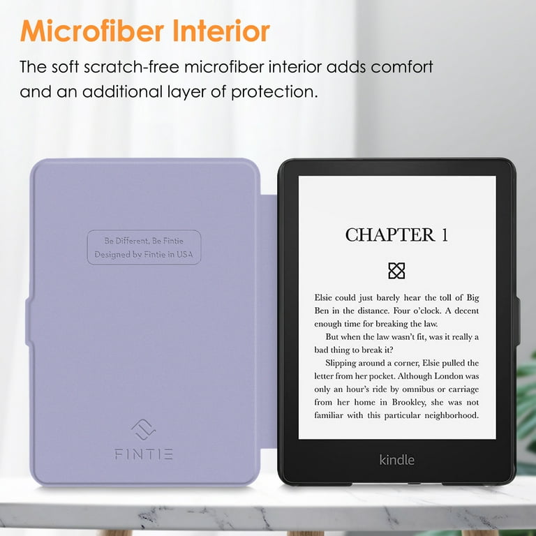 Fintie Case pour 6.8 Kindle Paperwhite 11th Generation-2021 et Kindle  Paperwhite Signature Edition - [Corner Protection] Hard Back Shell Cover  avec