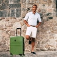 thumbnail image 2 of CalBags Dejuno Tonal 20-Inch Carry-On Polycarbonate Lightweight Hardside Expandable Spinner Luggage Suitcase with TSA Lock - Matcha, 2 of 7