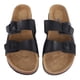 thumbnail image 4 of Sandalias de plataforma Nikou con correa de doble hebilla puntera abierta ajustables antideslizantes color negro talla 40, 4 of 15