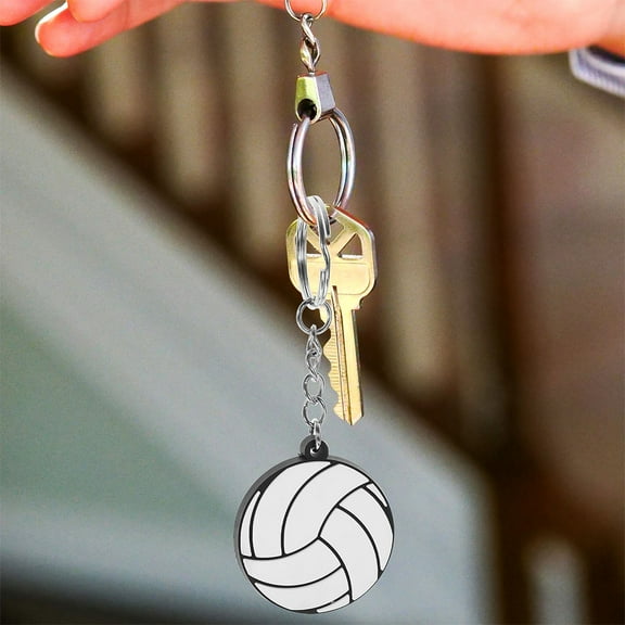 TABLZONE Volleyball Coaching Supplies Volleyball Keychain Multi PVC 1Pcs