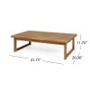 thumbnail image 6 of Noble House Nova Outdoor Coffee Table Teak, 6 of 7
