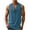 Dark Blue, variant on GERsome Men's Tank Tops Cotton Linen Sleeveless V-Neck T Shirts Basic Solid Color Tank Shirts Summer Beach Vacation Tops S-2XL