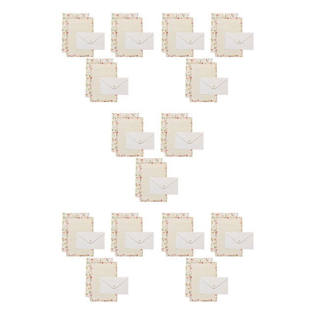 Tholdsy Sobre Papel de papelería de escritura encantador Papeles de carta exquisitos Sobres ligeros de flores / animales para fiestas Type2 NO2
