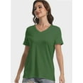 thumbnail image 6 of Women's Ultra-Soft V-Neck Short Sleeve T-Shirt - Casual Comfort Fit Tee, 6 of 6