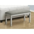 thumbnail image 3 of Bench - 41" Rectangular - Kitchen - Dining Room - Entryway - Bedroom - Gray Wood, 3 of 4