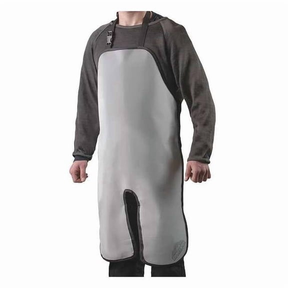 Turtleskin CP Apron, Polyester, White, 36 in, Universal CPA-45A