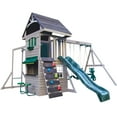 thumbnail image 2 of KidKraft River Canyon Wooden Swing Set / Playset with Slide, Glider and Monkey Bars, 2 of 15