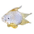 thumbnail image 4 of Hand Blown Glass Goldfish Figurine Decor Ornaments Collectible Miniature Animal Sculpture Handmade Craft for Home Entrance Study Living Room Aureate, 4 of 8