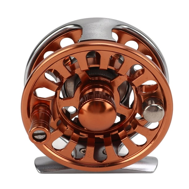Eotvia Fly Fishing Reel, Oxidation Treatment Adjustment Metal Fly Reel 2 Colors For Outdoor Fishing