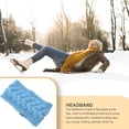 thumbnail image 2 of Bandeau d'Hiver pour Femmes, Élasticité, Chaud, style Mode, Confortable, Accessoires pour Cheveux, Bleu Clair, 2 of 6