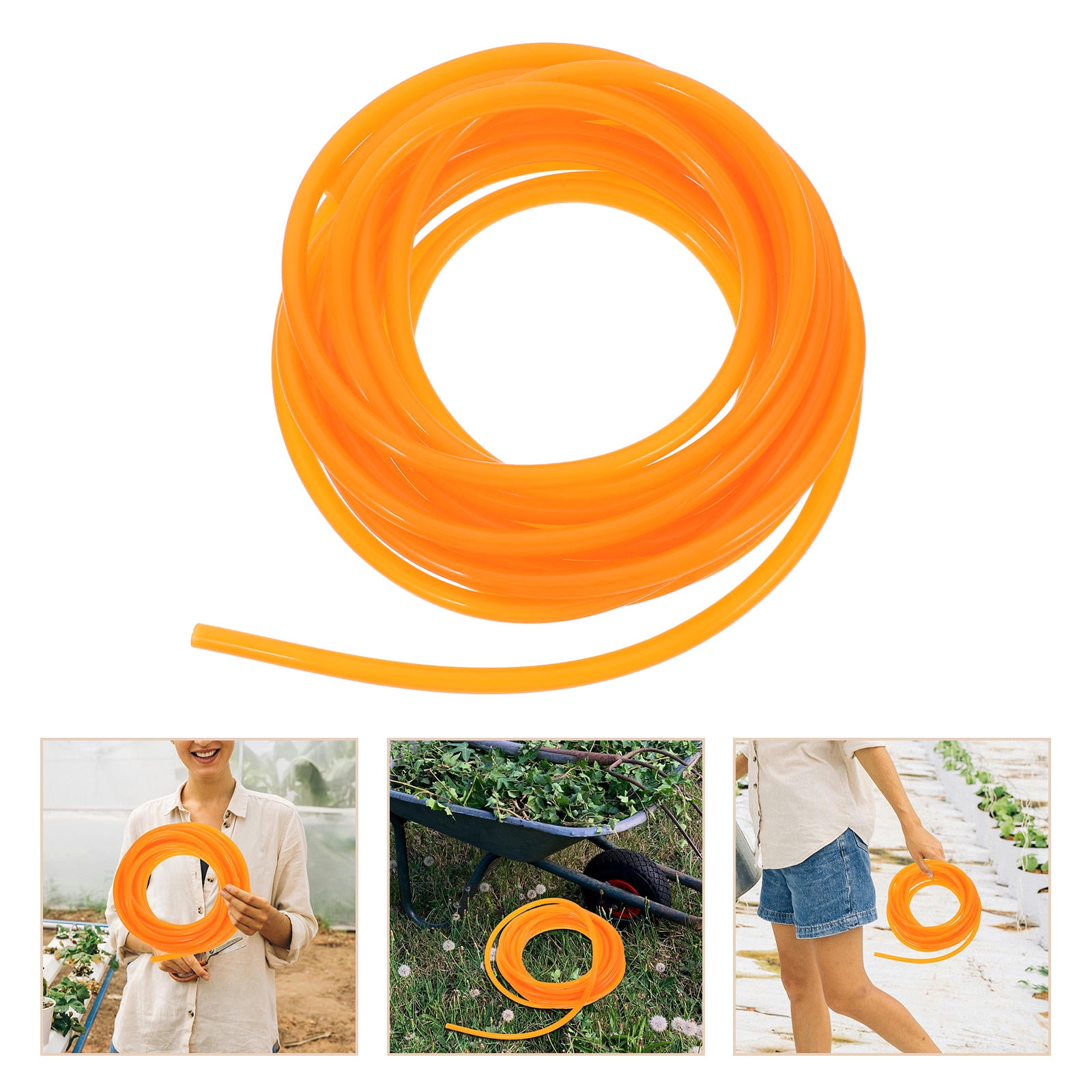 COOPHYA 10Pcs Orange Flexible Garden Hose for Farmers with Durable PVC and High Pressure