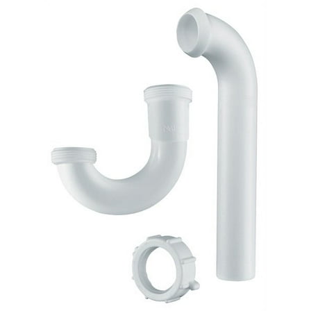 Waxman 7675000 White Plastic 1.25in J-bend Extender Sink