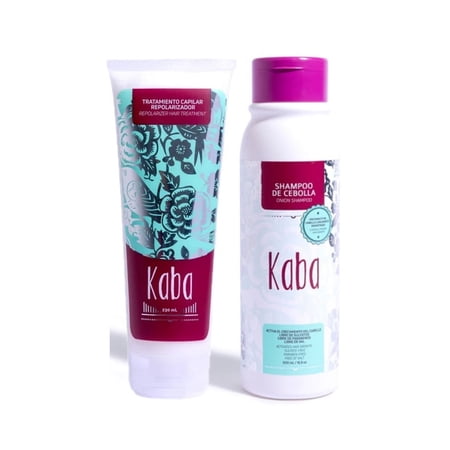 Kaba Repolarizador Capilar y Shampoo de Cebolla para el Crecimiento del Cabello