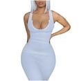 thumbnail image 1 of Birdeem Womens Sexy Tank Dress Deep V-Neck Sleeveless Ribbed Party Club Dress, 1 of 9