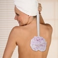 thumbnail image 2 of Unique Bargains 1pc Long Handle Double-sided Claw-Shaped Bath Brush Purple, 2 of 6