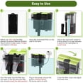 thumbnail image 5 of 30-50 Gallon Aquariums Power Filter with Surface Skimmer, Lychee External Quiet Fish Tank Filter, Hang on Back Filter, Biochemical Cotton Filtration & Adjustable Water Flow, Dual Waterfall Design, 5 of 8
