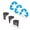 Blue, variant on vlrwzc Recycle Sticker, 6 Pcs Self-Adhesive Recycle and Trash Bin Logo Stickers, Round Recycling Logo Sticker for Trash Can Recycle Bin Garbage Containers