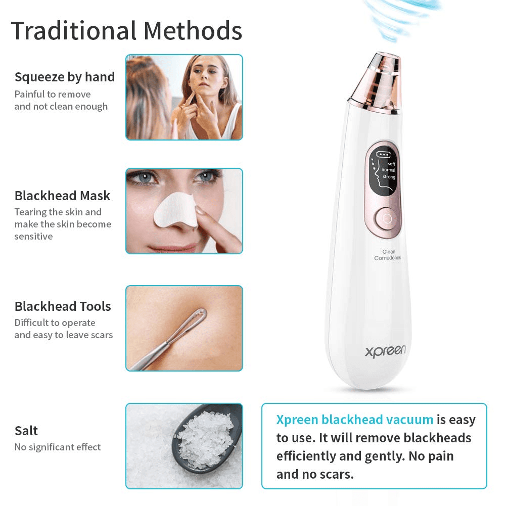 xpreen blackhead remover with led screen