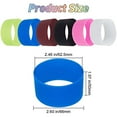 thumbnail image 2 of 6 Colors Silicone Bands for Sublimation Tumbler Reusable Cup Sleeve Nonslip Heat Resistant Rubber Bands Paper Holder Ring Elastic Bands for Thermoses Travel Mugs Water Bottle, 2 of 5