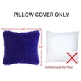 thumbnail image 4 of PiccoCasa Decorative Throw Pillow Cover Faux Fur Cushion Cover, 20"x20" Royal Blue, 4 of 6