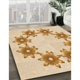 thumbnail image 2 of Ahgly Company Indoor Round Patterned Carrot Orange Area Rugs, 3' Round, 2 of 6