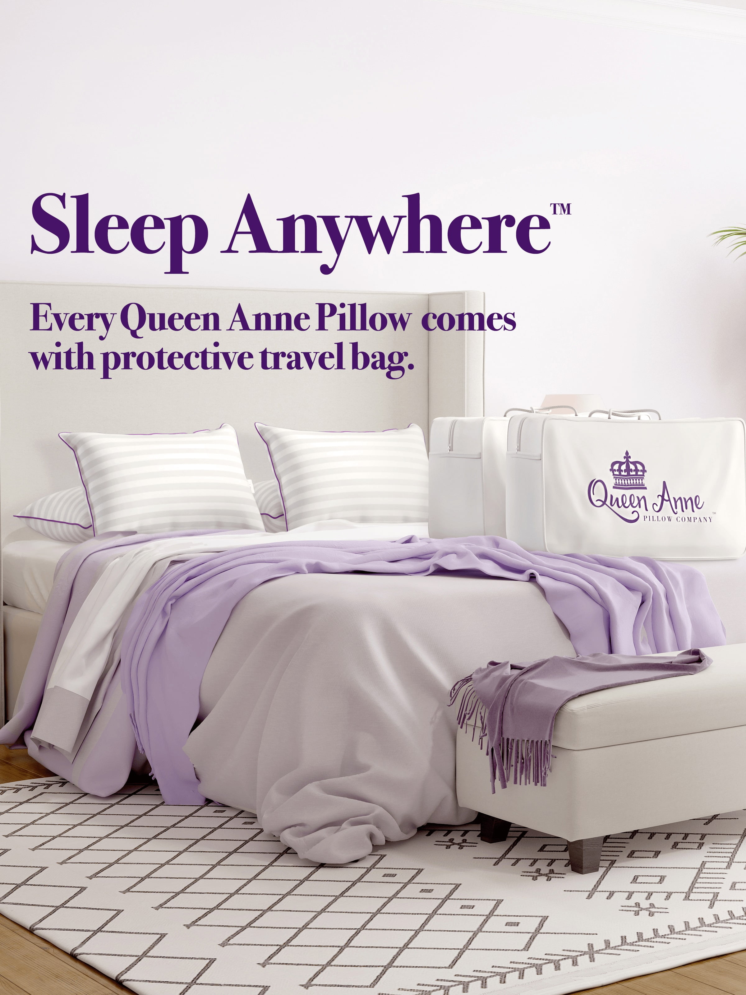 Luxury Down Alternative Pillow - Hypoallergenic Allergy Free Bed Pillow - Made in USA (King Soft)