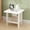 White, variant on Japceit Simplistic Compact Bedside Table, 2-Tier Small Nightstand With Open Shelf, For Bedroom, Living Room
