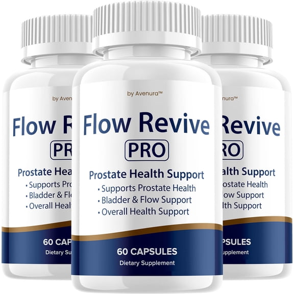 Flow Revive Pro Supplement for Men – FlowRevive Plus Advanced Formula Supplements for Male Health Supplement, Reviews, 3 Pack, 180 Capsules