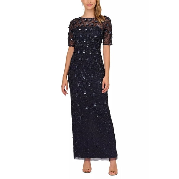 Adrianna Papell womens Beaded Gown, 4