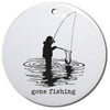 Cafepress Personalized Gone Fishing Orna