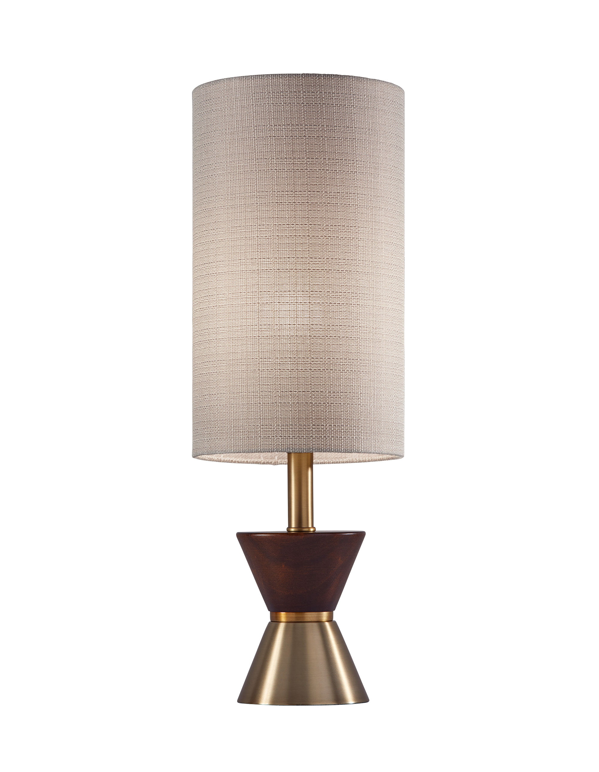 Adesso Carmen Table Lamp Antique Brass, Beige Table Lamp Textured