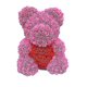 thumbnail image 2 of Oso de peluche rosa de 40cm para mujer, corazón, flor Artificial, rosa, regalo de San Valentín, boda, cumpleaños, Navidad, 2022, envío directo, 2 of 5