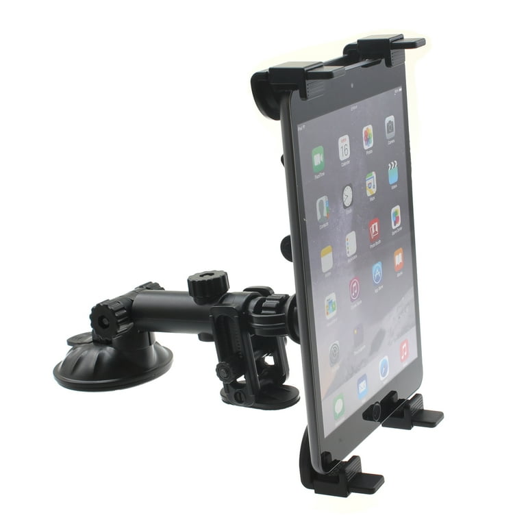 Car Mount Dash Windshield Tablet Holder Swivel Cradle Dock Strong Suction  V4X for  Kindle Fire DX, Kids Edition HD 8 10 - iPad Pro 9.7 10.5,  Mini 3 - ASUS Google Nexus 7 2 7 