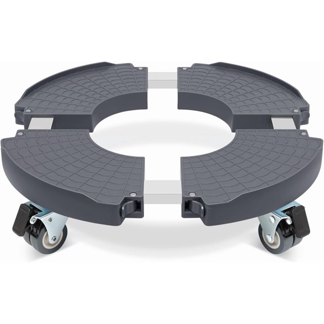 Support pour Plantes avec Roues, Caddy pour Plantes Robuste, Support de Pot à Taille Ajustable avec Roulettes, Grand Chariot de Jardinière pour Pot de Fleurs, Poupée pour Extérieur Intérieur