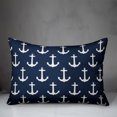 thumbnail image 2 of Creative Products Blue Anchors Pattern 14x20 Spun Poly Pillow, 2 of 2
